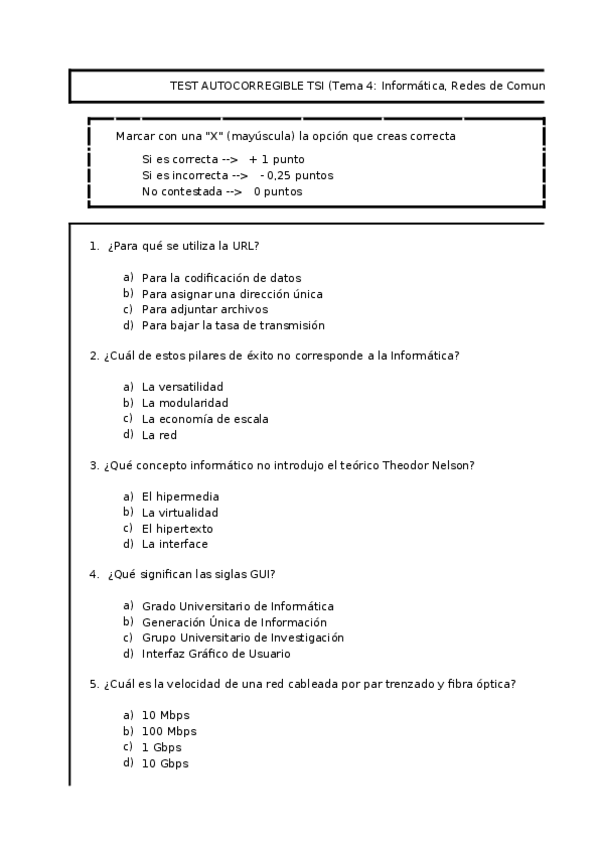 Miniatura del documento Copia de TEST 4.TSI.INFORMÁTICA REDES DE COMUNICACIÓN.xlsx