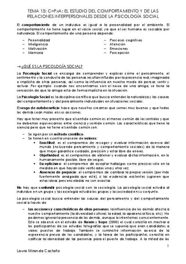 Miniatura del documento Tema 15. C=PxA. El estudio del comportamiento y de las relaciones interpersonales desde la psicología social.pdf
