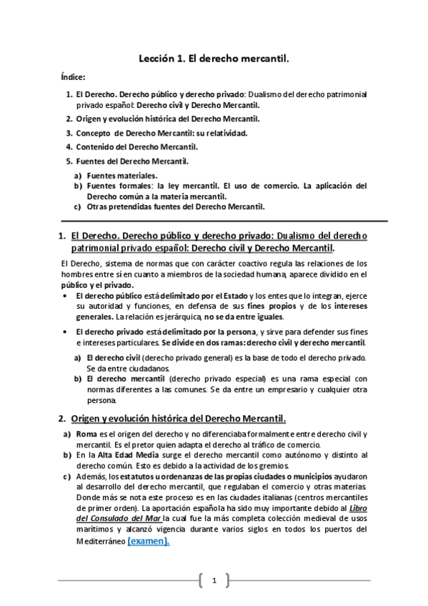 Miniatura del documento Lección 1. El derecho mercantil.pdf