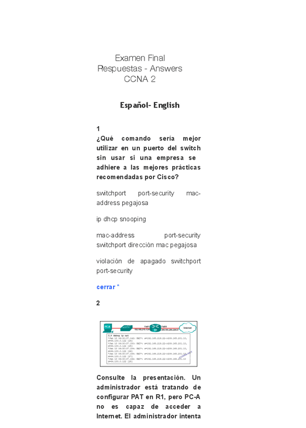 Miniatura del documento CCNA 2 Examen Final Respuestas.pdf