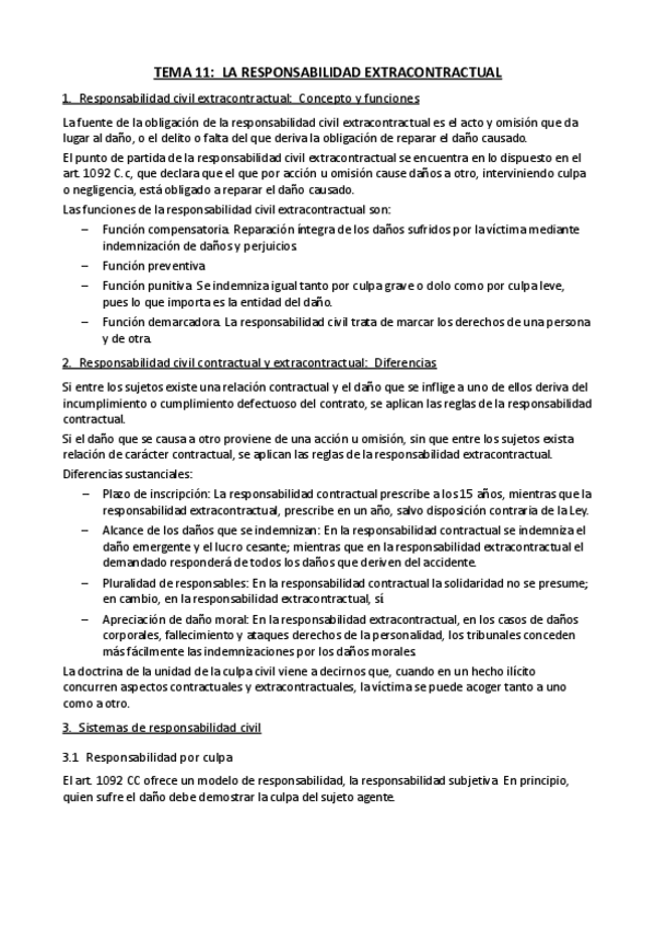 Miniatura del documento Tema 11. LA RESPONSABILIDAD EXTRACONTRACTUAL.pdf