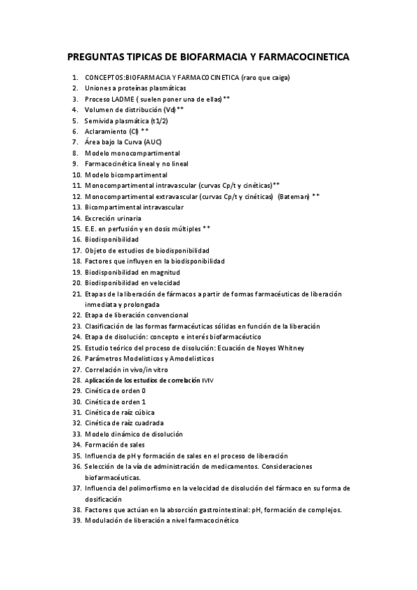 Miniatura del documento PREGUNTAS TIPICAS DE BIOFARMACIA Y FARMACOCINETICA.pdf