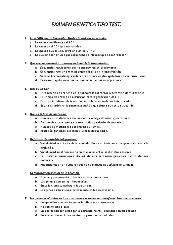 Miniatura del documento EXAMEN GENETICA TIPO TEST.pdf