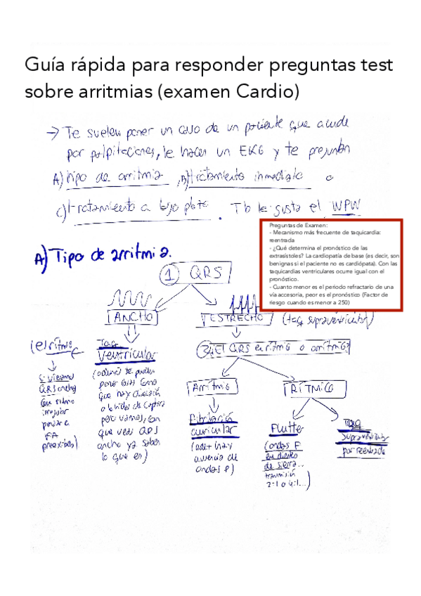 Miniatura del documento Guía para responder preguntas de arritmias (Examen Cardio).pdf