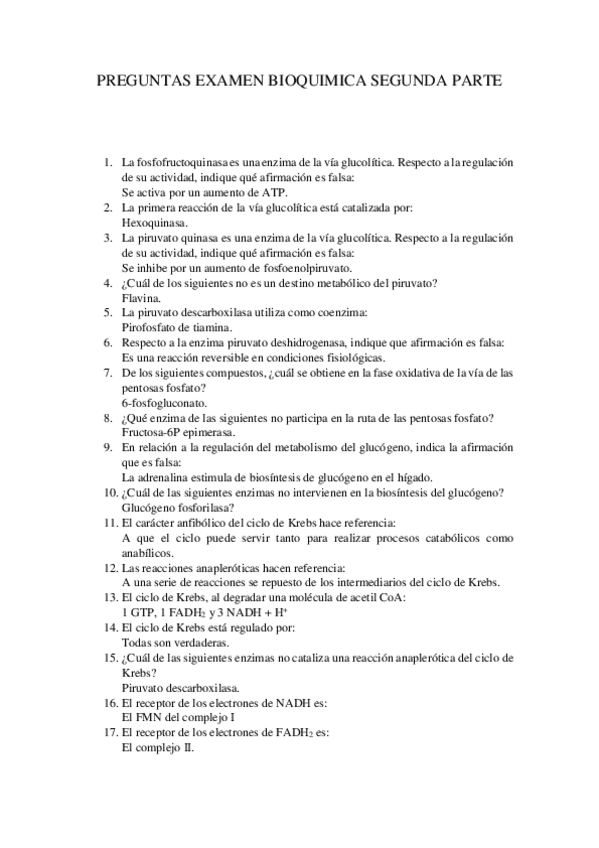 Miniatura del documento PREGUNTAS EXAMEN BIOQUIMICA SEGUNDA PARTE.pdf
