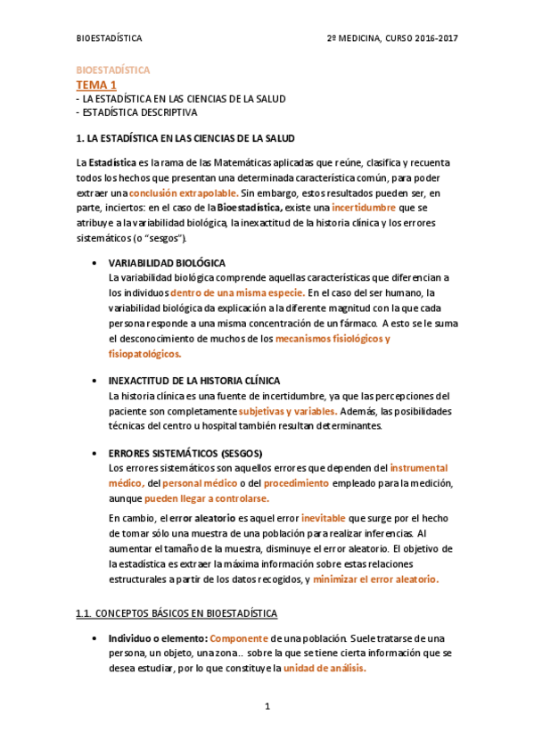 Miniatura del documento TEMA 1 - La Estadística en las Ciencias de la Salud. Estadística descriptiva.pdf