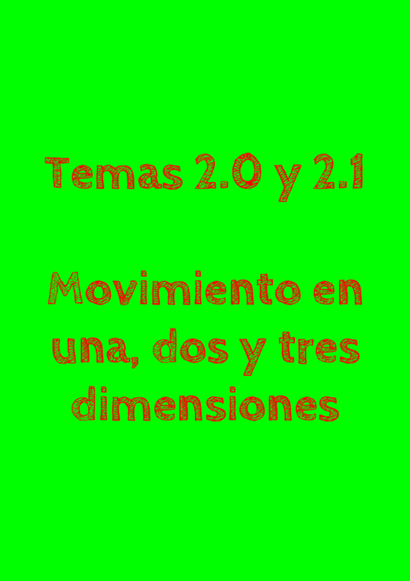 Miniatura del documento Temas 2.0 y 2.1 - Movimiento en una, dos y tres dimensiones.pdf