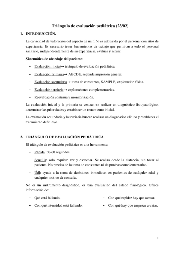 Miniatura del documento Triángulo de evaluación pediátrica