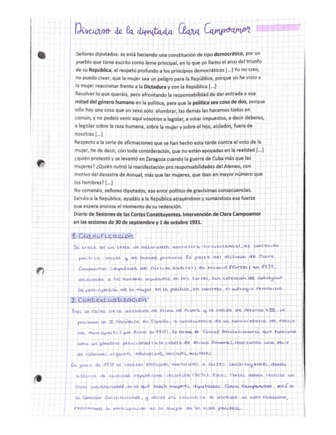 Miniatura del documento Discurso Clara Campoamor