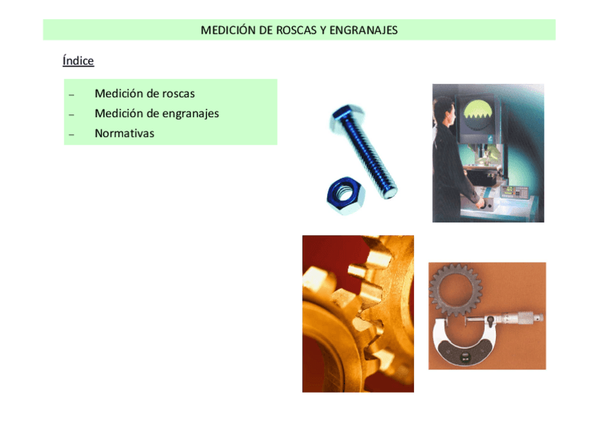Miniatura del documento Tema 11. Medición de roscas y engranajes.pdf