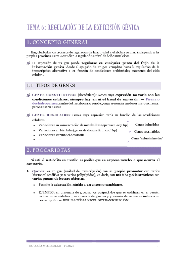 Miniatura del documento Biologia-Molecular-Tema-6-Regulacion-de-la-expresion-genica.pdf