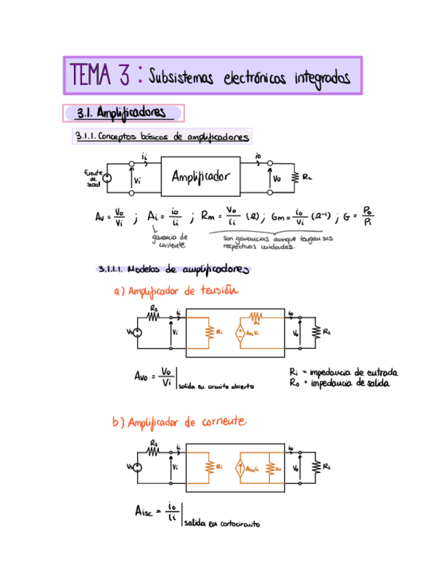 Miniatura del documento Tema 3 - (Amplificadores) Electronica-I.pdf