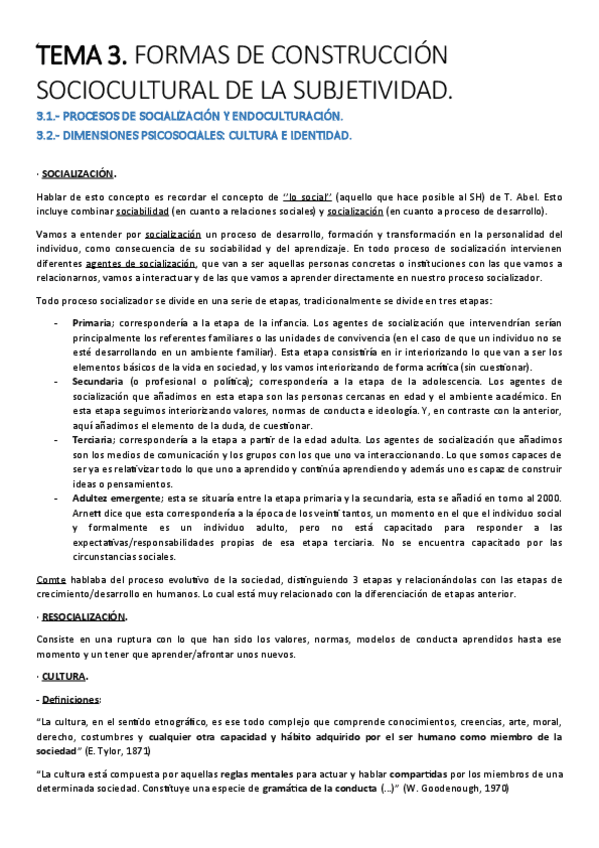 Miniatura del documento TEMA 3. Formas de construcción sociocultural de la subjetividad.pdf