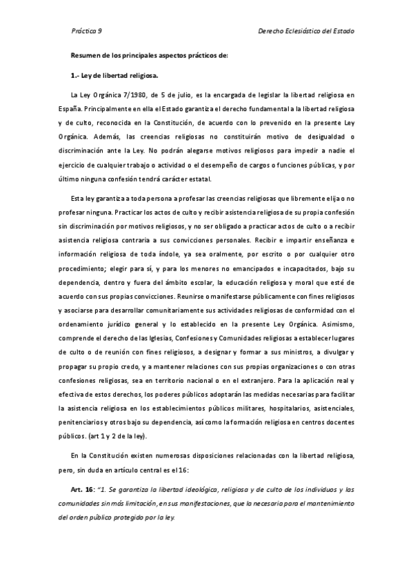 Miniatura del documento Práctica 9. Derecho Eclesiástico del Estado.pdf