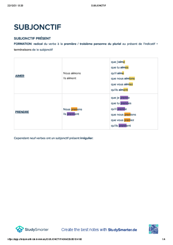 Miniatura del documento SUBJONCTIF.pdf