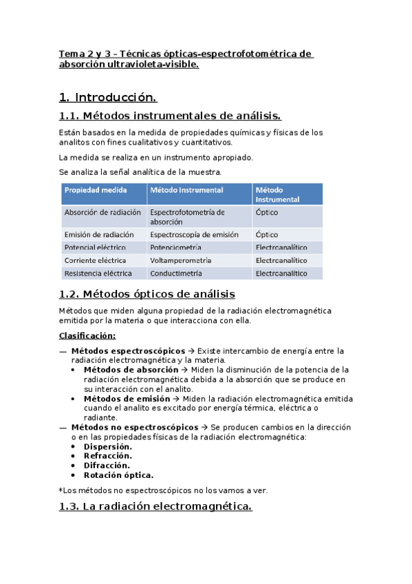 Miniatura del documento Tema-2-y-3-Tecnicas-opticas-espectrofotometrica-de-absorcion-ultravioleta-visible.docx