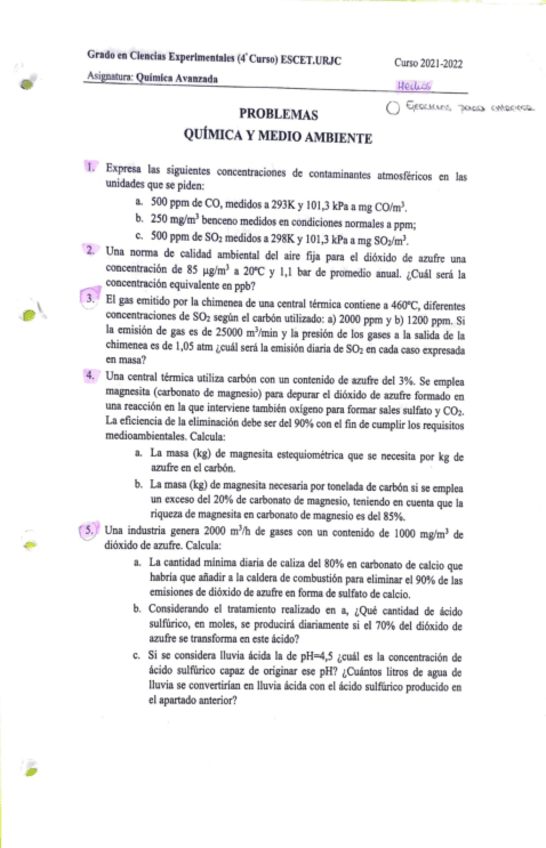 Miniatura del documento SolucionesProblemasQuimicaMedioAmbiente2022.pdf