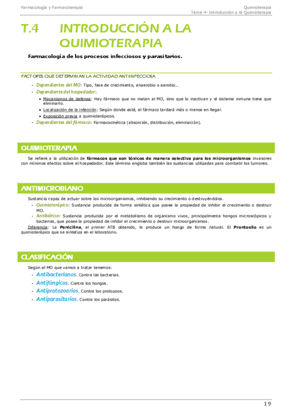 Miniatura del documento Farmacología - Bloque 2 Quimioterapia.pdf