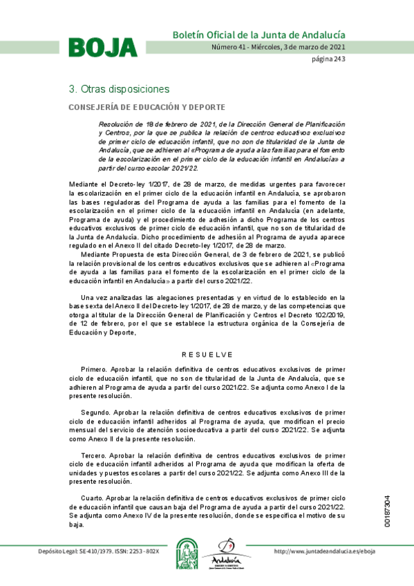Miniatura del documento Resolucion18febrero2021CentrosInfantilAdheridos.pdf