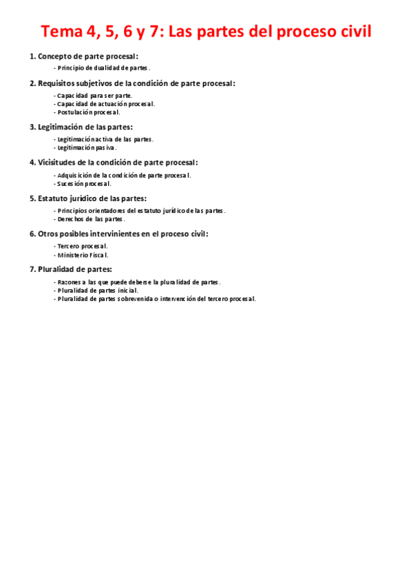 Miniatura del documento Tema 4- 5, 6 y 7 - Las partes del proceso civil.pdf
