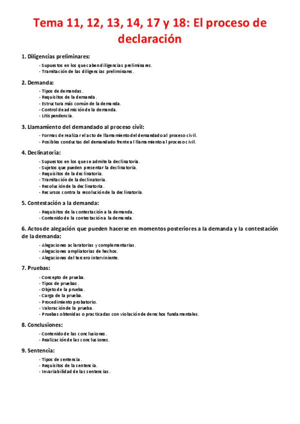 Miniatura del documento Tema 11- 12, 13, 14, 17 y 18 - El proceso de declaración.pdf