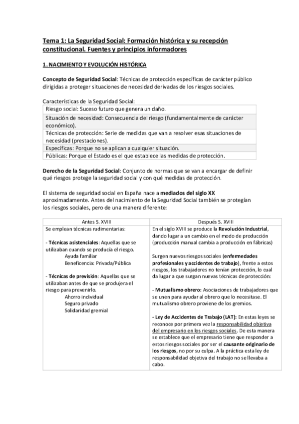 Miniatura del documento Tema 1. La Seguridad Social. Formación histórica y su recepción constitucional.pdf