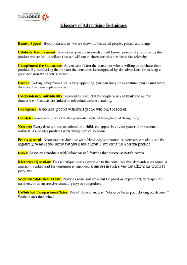 Miniatura del documento advertising-techniques-glossary-questions-and-video-links-2018.pdf