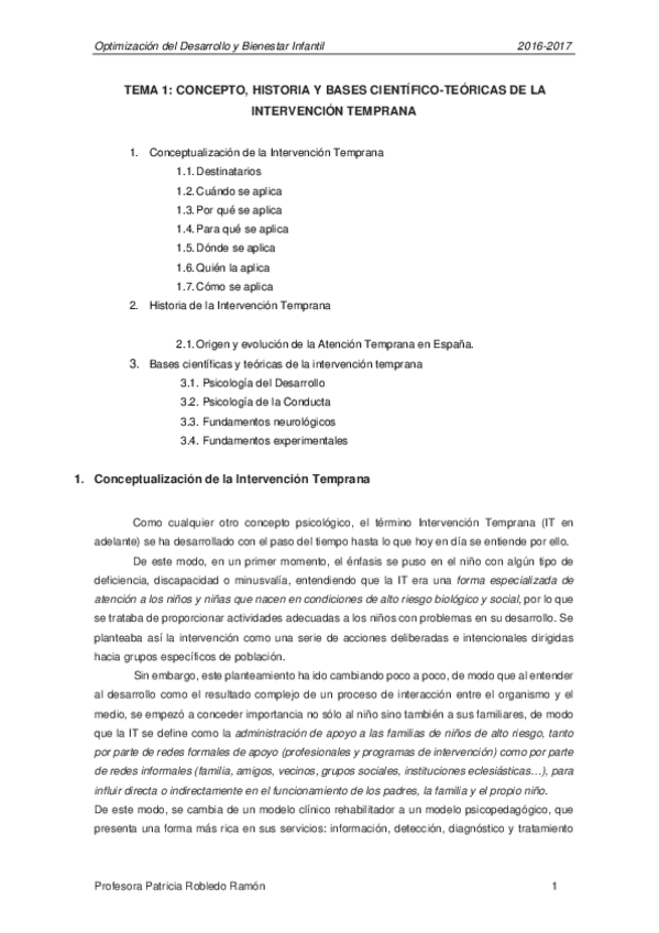 Miniatura del documento Tema 1 CONCEPTO- HISTORIA Y BASES CIENTÍFICO-TEÓRICAS DE LA INTERVENCIÓN TEMPRANA.pdf
