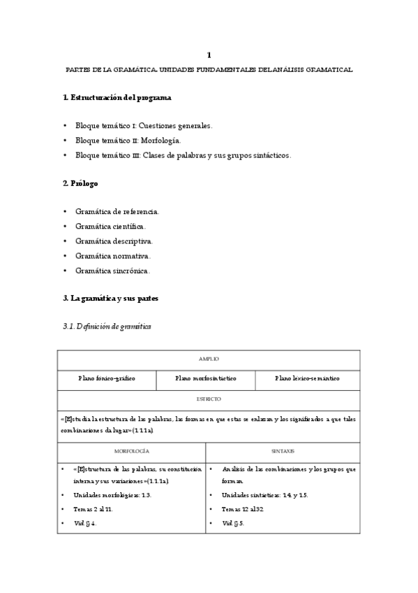Miniatura del documento Partes de la gramática. Unidades fundamentales del análisis gramatical.pdf