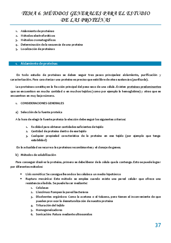 Miniatura del documento Tema 6 METODOS GENERALES PARA EL ESTUDIO DE LAS PROTEINAS.pdf