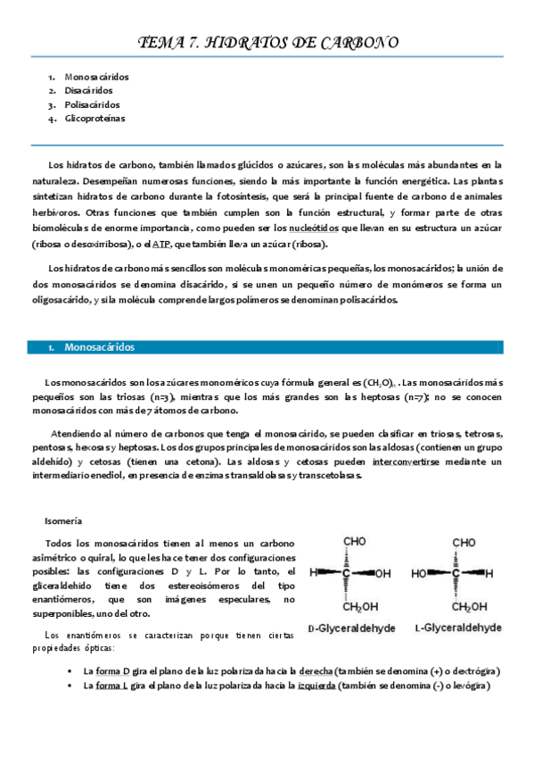 Miniatura del documento Tema 7 HIDRATOS DE CARBONO.pdf