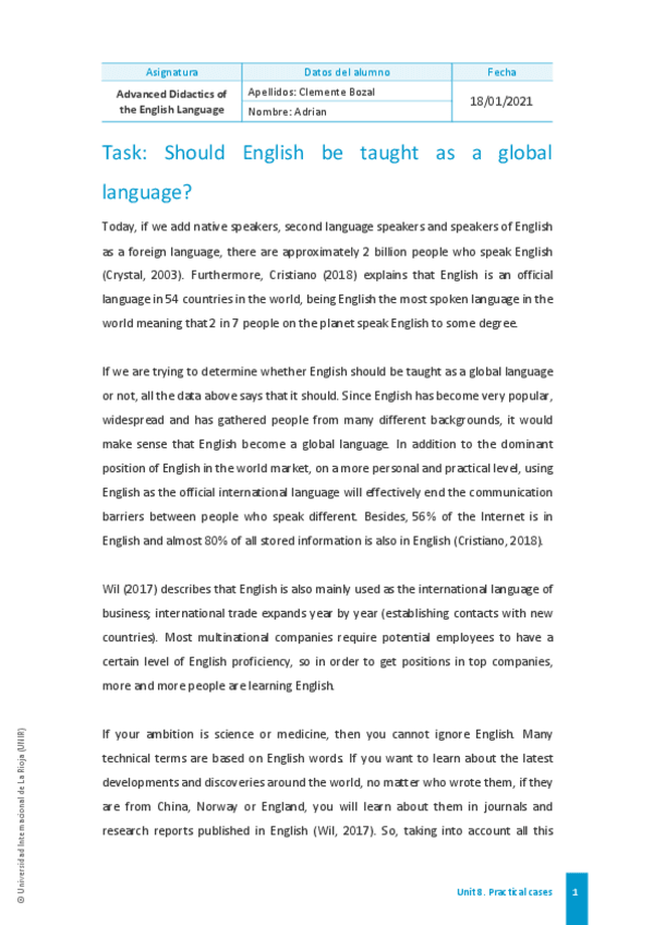 Miniatura del documento Should-English-be-taught-as-a-global-language.pdf