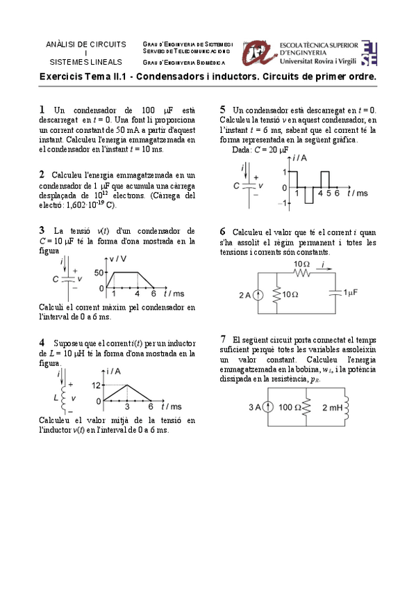 Miniatura del documento 6-Full-Exercicis-II-1-Condensadors-i-inductors.pdf