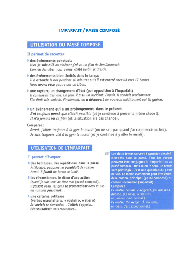 Miniatura del documento UTILISATION-IMPARFAIT-PASSE-COMPOSE.pdf