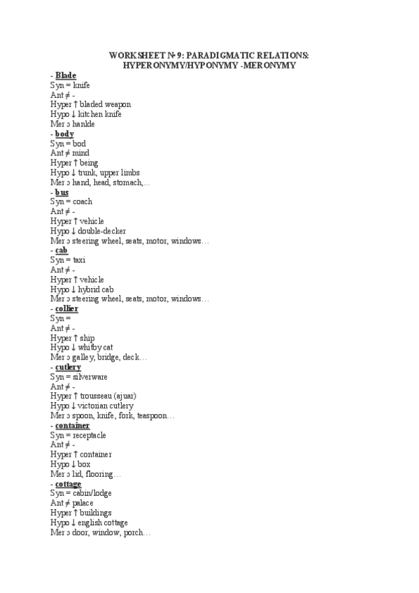Miniatura del documento Worksheet-9-Hyperonymy-Hyponymy-Meronymy.pdf