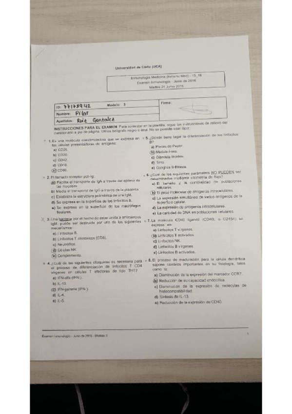 Miniatura del documento Examen-INMUNOLOGIA-JUNIO-2016.pdf