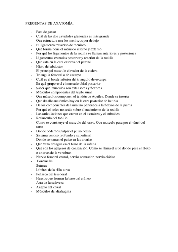Miniatura del documento PREGUNTAS DE ANATOMÍA.doc