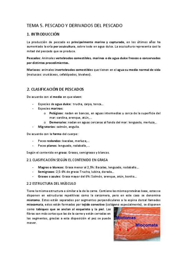 Miniatura del documento TEMA-5. Pescado y derivados de pescado
