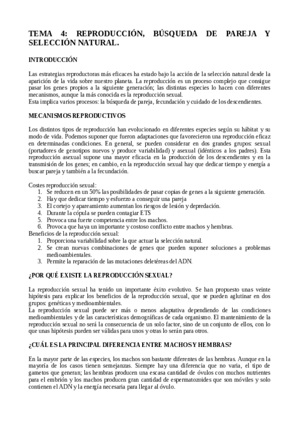 Miniatura del documento Tema 4. Reproducción- busqueda de pareja y selección natural..pdf
