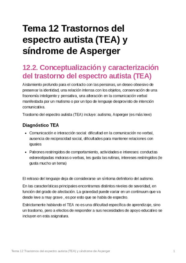 Miniatura del documento Tema12TrastornosdelespectroautistaTEAysndromedeAsperger.pdf