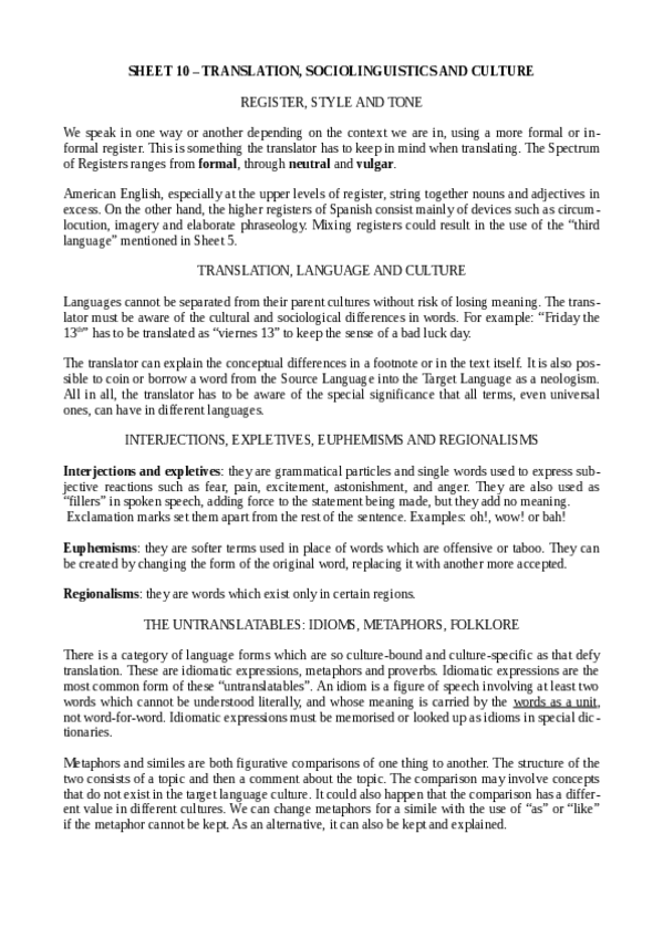 Miniatura del documento SHEET-10-TRANSLATION-SOCIOLINGUISTICS-AND-CULTURE.pdf