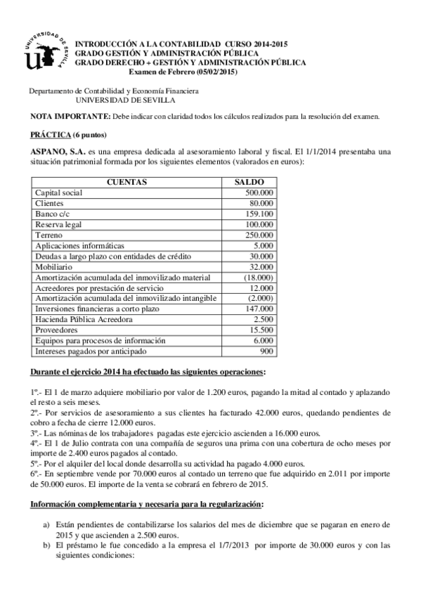 Miniatura del documento Enunciado Examen febrero 2015.doc