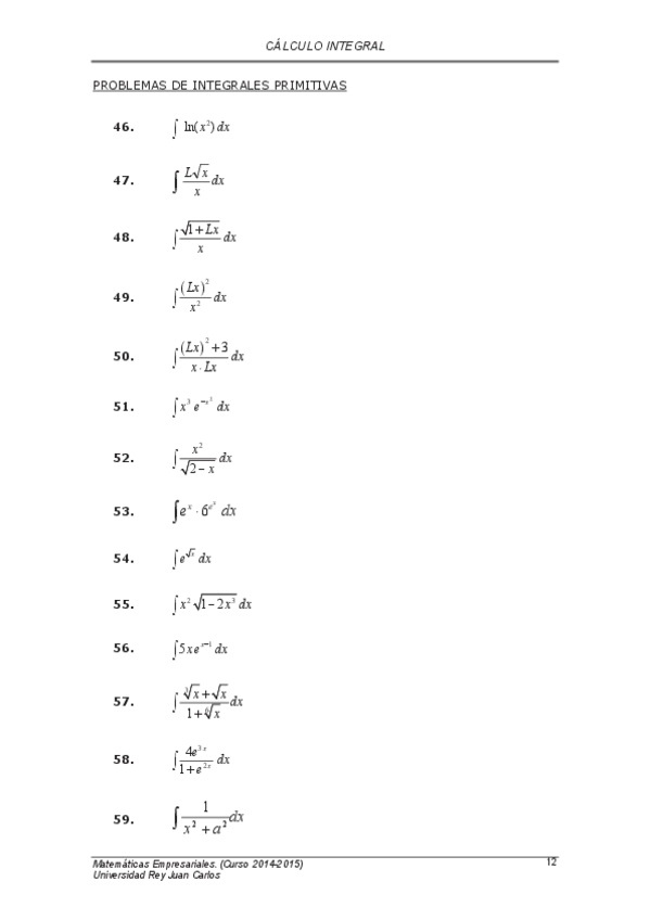 Miniatura del documento Cuadernillo-de-Problemas-calculo-integral-GADE-2015-16.pdf