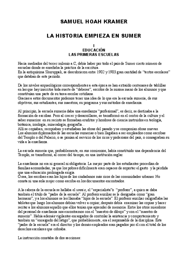 Miniatura del documento Resumen La Historia Comienza en Sumer.pdf