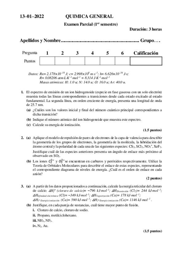 Miniatura del documento Examen-quimica-general-enero-2021-2022.pdf