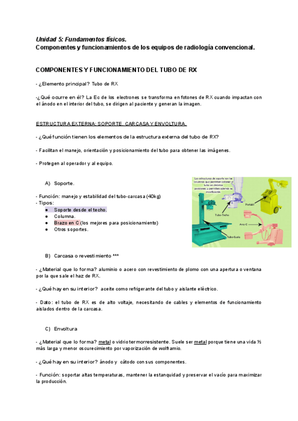 Miniatura del documento U.5 Componentes y funcionamientos de los equipos de radiología convencional..pdf