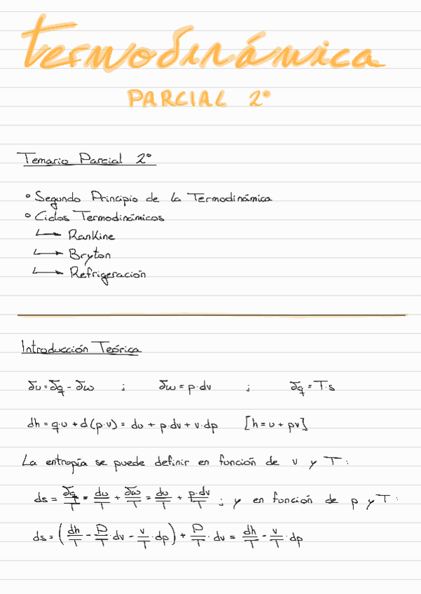 Miniatura del documento Libreta Parcial 2º Termodinámica.pdf