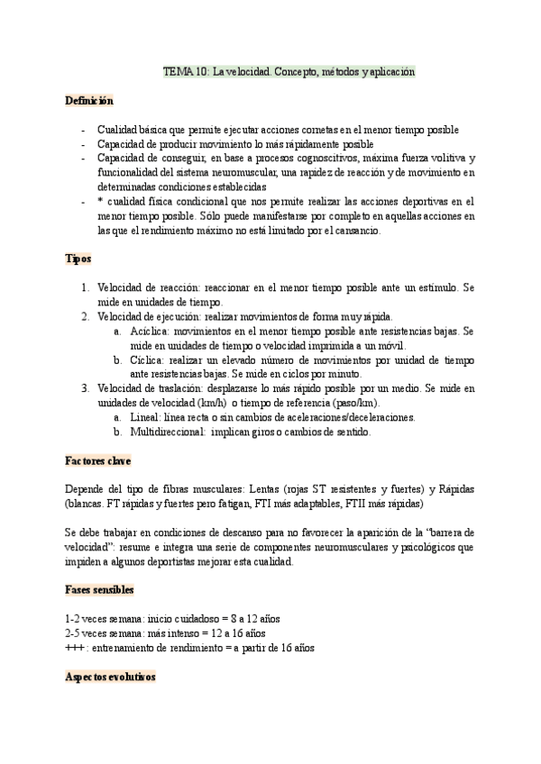 Miniatura del documento TEMA 10: LA VELOCIDAD. CONCEPTO, MÉTODOS Y APLICACIÓN.pdf