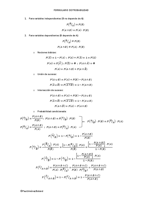 Miniatura del documento Formulario Probabilidad.pdf