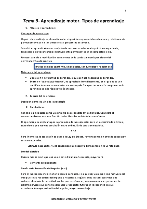 Miniatura del documento Tema 9- Aprendizaje motor. Tipos de aprendizaje.pdf
